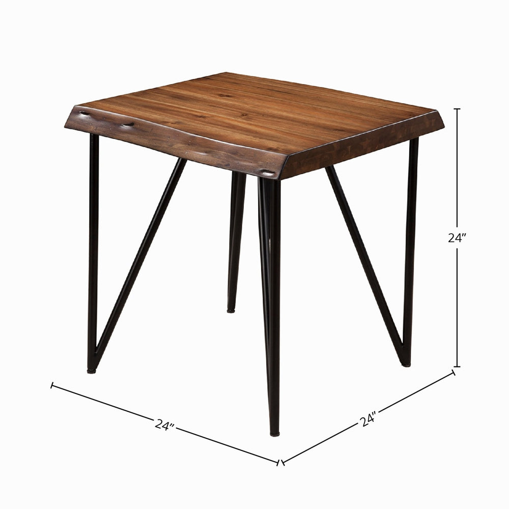 
                      
                        Live Edge End Table, Light Walnut
                      
                    