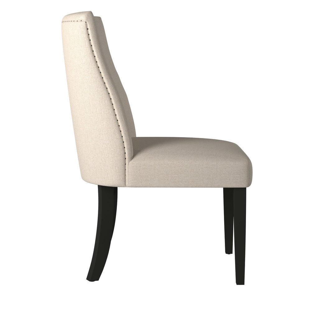 
                      
                        Live Edge Parson Chairs, Cream/Black
                      
                    