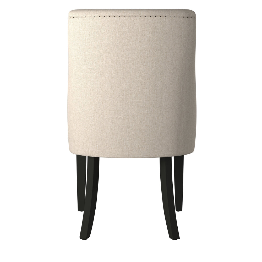 
                      
                        Live Edge Parson Chairs, Cream/Black
                      
                    