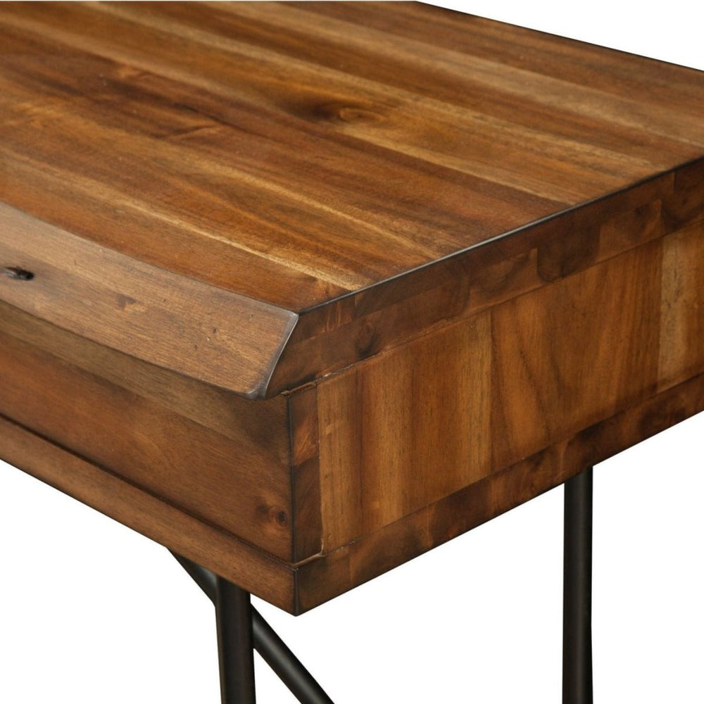 
                      
                        Alpine Furniture Live Edge Writing Desk, Light Walnut - lily & onyx
                      
                    