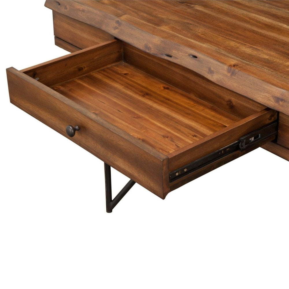 
                      
                        Alpine Furniture Live Edge Writing Desk, Light Walnut - lily & onyx
                      
                    