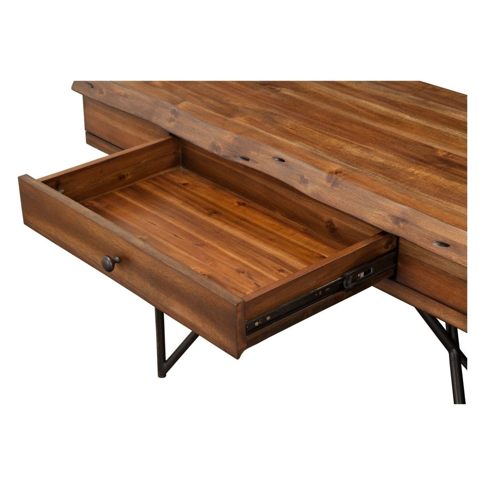 
                      
                        Alpine Furniture Live Edge Writing Desk, Light Walnut - lily & onyx
                      
                    