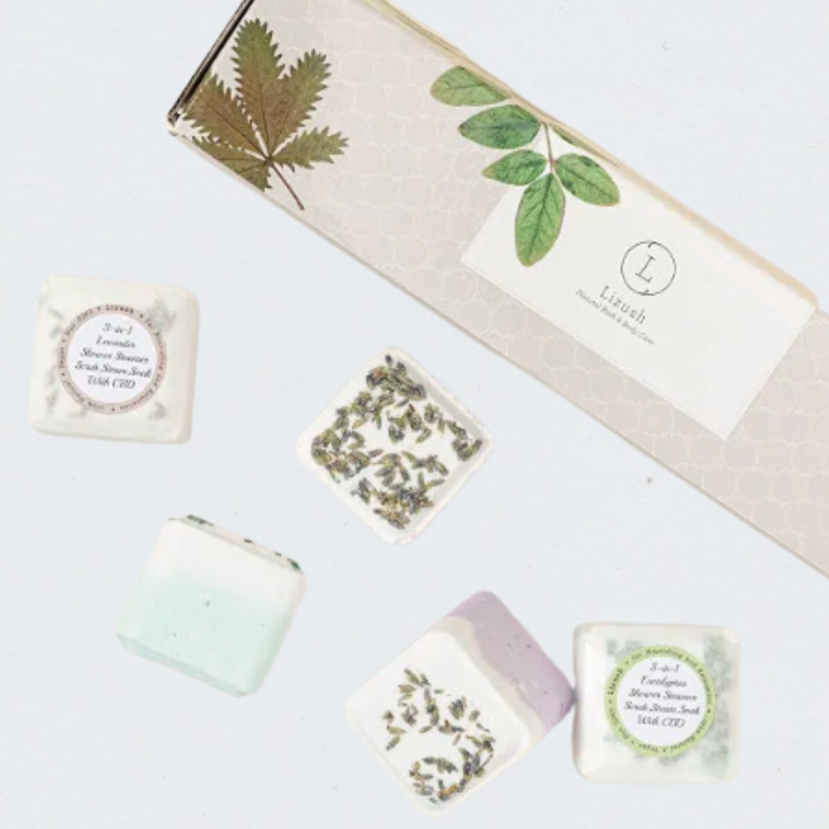 Lizush CBD Shower Steamers Gift Set - 5 THC - Free Aromatherapy Fizzies for Relaxation