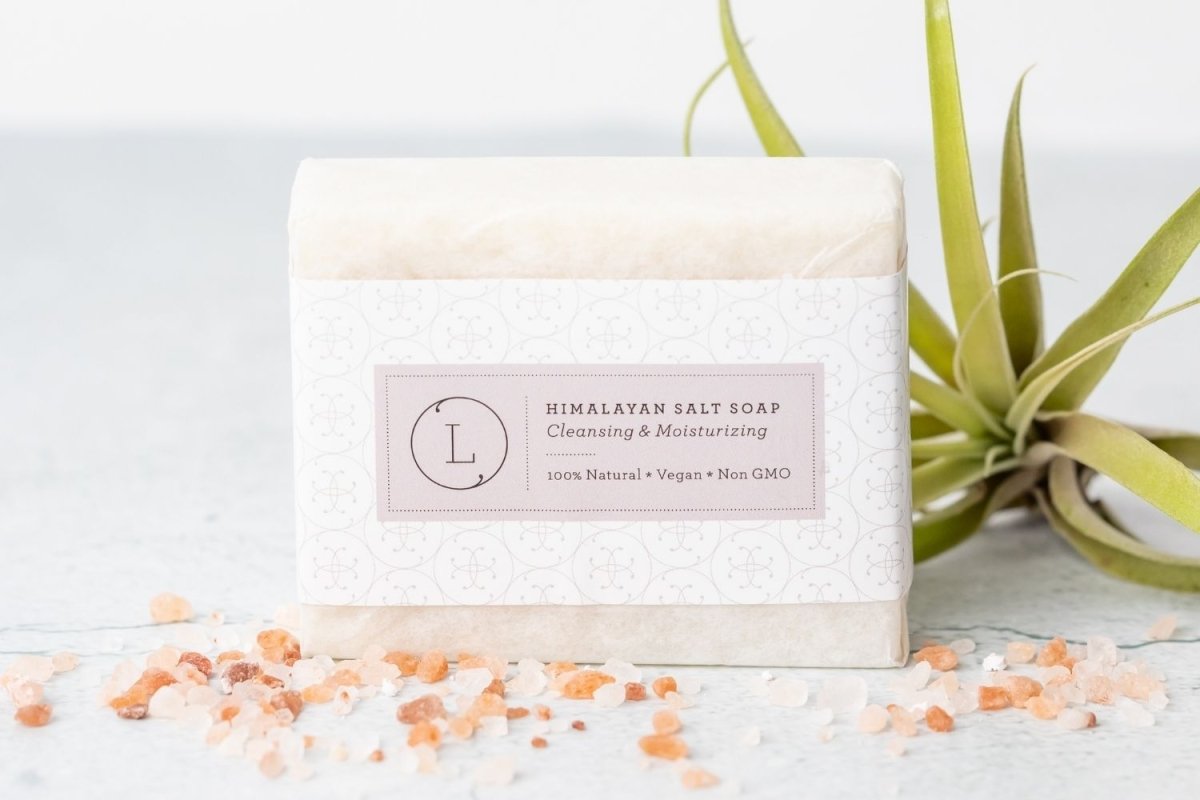 Lizush Himalayan Salt Soap Bar - Handmade Cold Process 4oz Natural