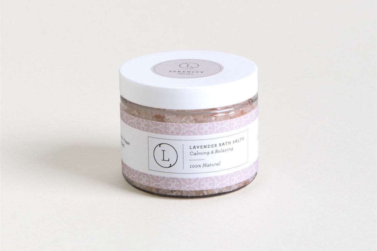 Lizush Lavender Bath Soak - Epsom, Dead Sea & Himalayan Salts, 9 oz
