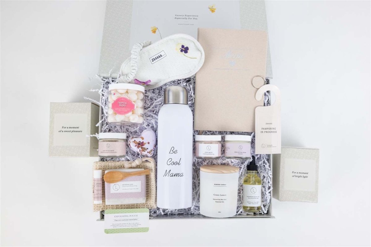 Lizush Mother's Day Gift Basket - Luxury Spa Set to Pamper Mom