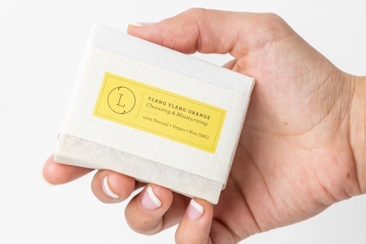 Lizush Natural Orange Ylang Ylang Soap Bar - Cold Process 4oz