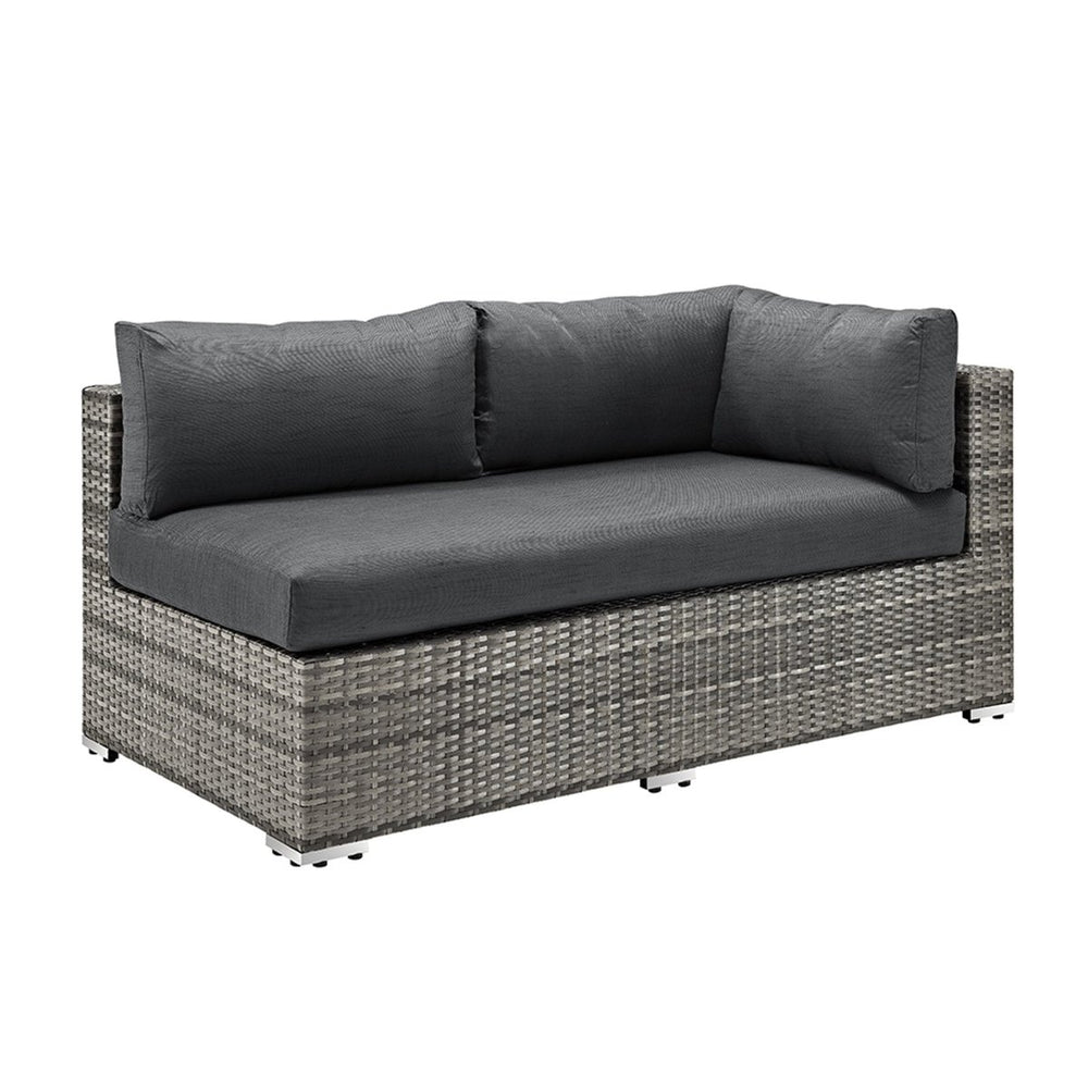 
                      
                        Walker Edison Lola 4-Piece Rattan Patio Sectional - lily & onyx
                      
                    