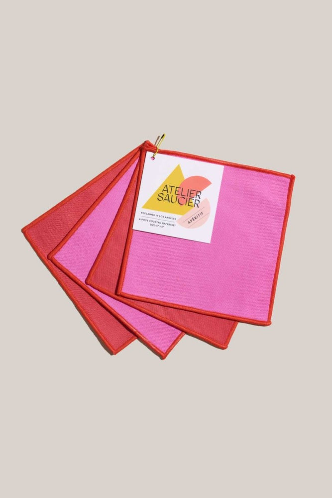 
                      
                        ATELIER SAUCIER Lollipop Twill Cocktail Napkins | Set of 4 - lily & onyx
                      
                    