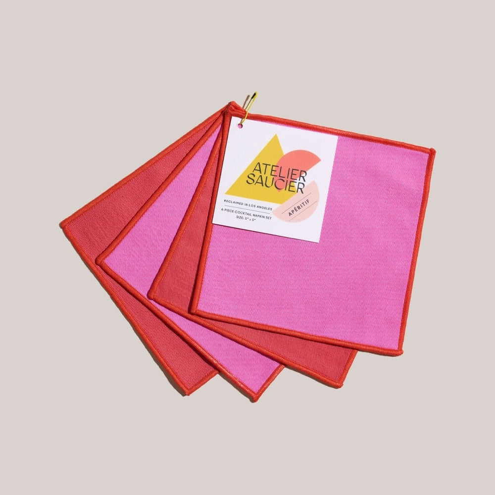 
                      
                        ATELIER SAUCIER Lollipop Twill Cocktail Napkins | Set of 4 - lily & onyx
                      
                    