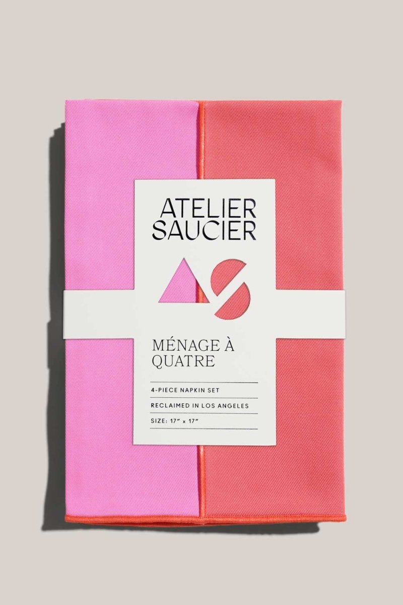 ATELIER SAUCIER Lollipop Twill Napkins | Set of 4 - lily & onyx