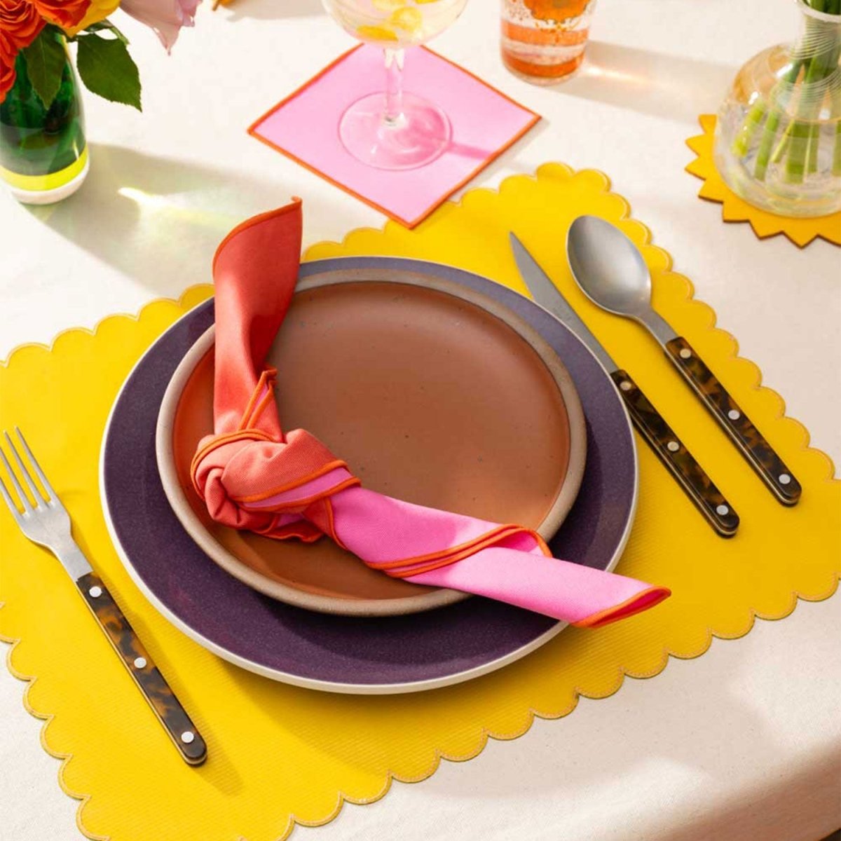 ATELIER SAUCIER Lollipop Twill Napkins | Set of 4 - lily & onyx