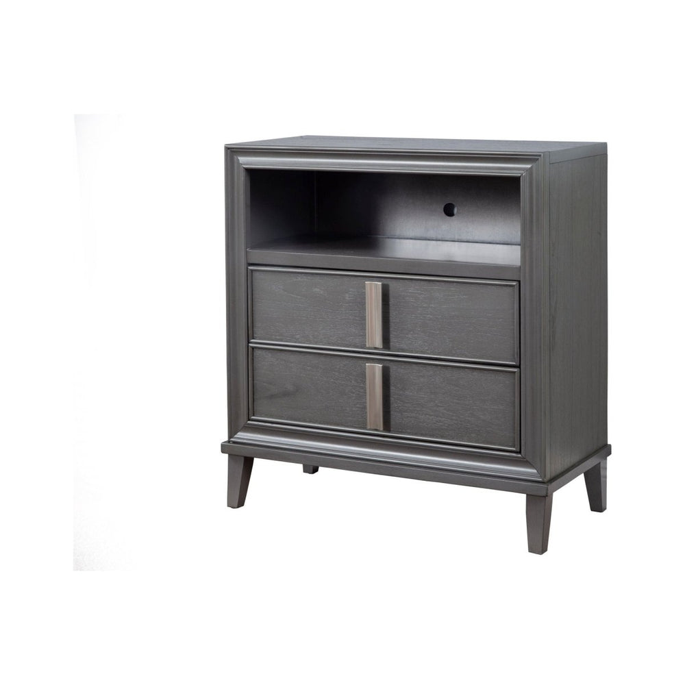 
                      
                        Alpine Furniture Lorraine Media Chest, Dark Grey - lily & onyx
                      
                    