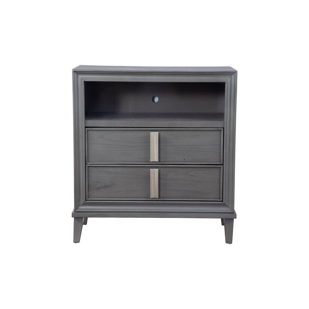 
                      
                        Alpine Furniture Lorraine Media Chest, Dark Grey - lily & onyx
                      
                    