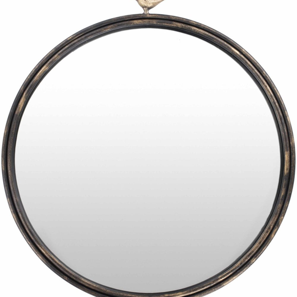 Boutique Rugs Loughlinstown Gold Frame Round Mirror - lily & onyx