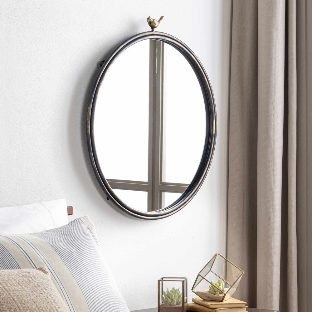 Boutique Rugs Loughlinstown Gold Frame Round Mirror - lily & onyx