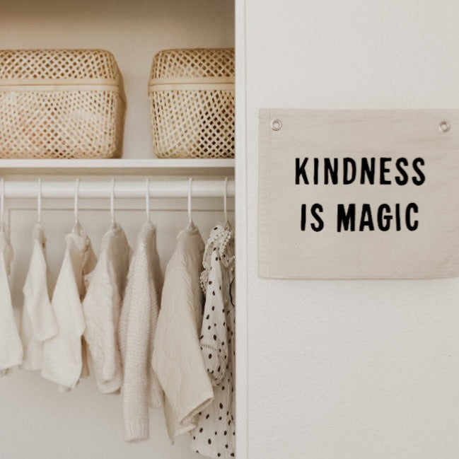
                      
                        Kindness is Magic Banner, Natural
                      
                    