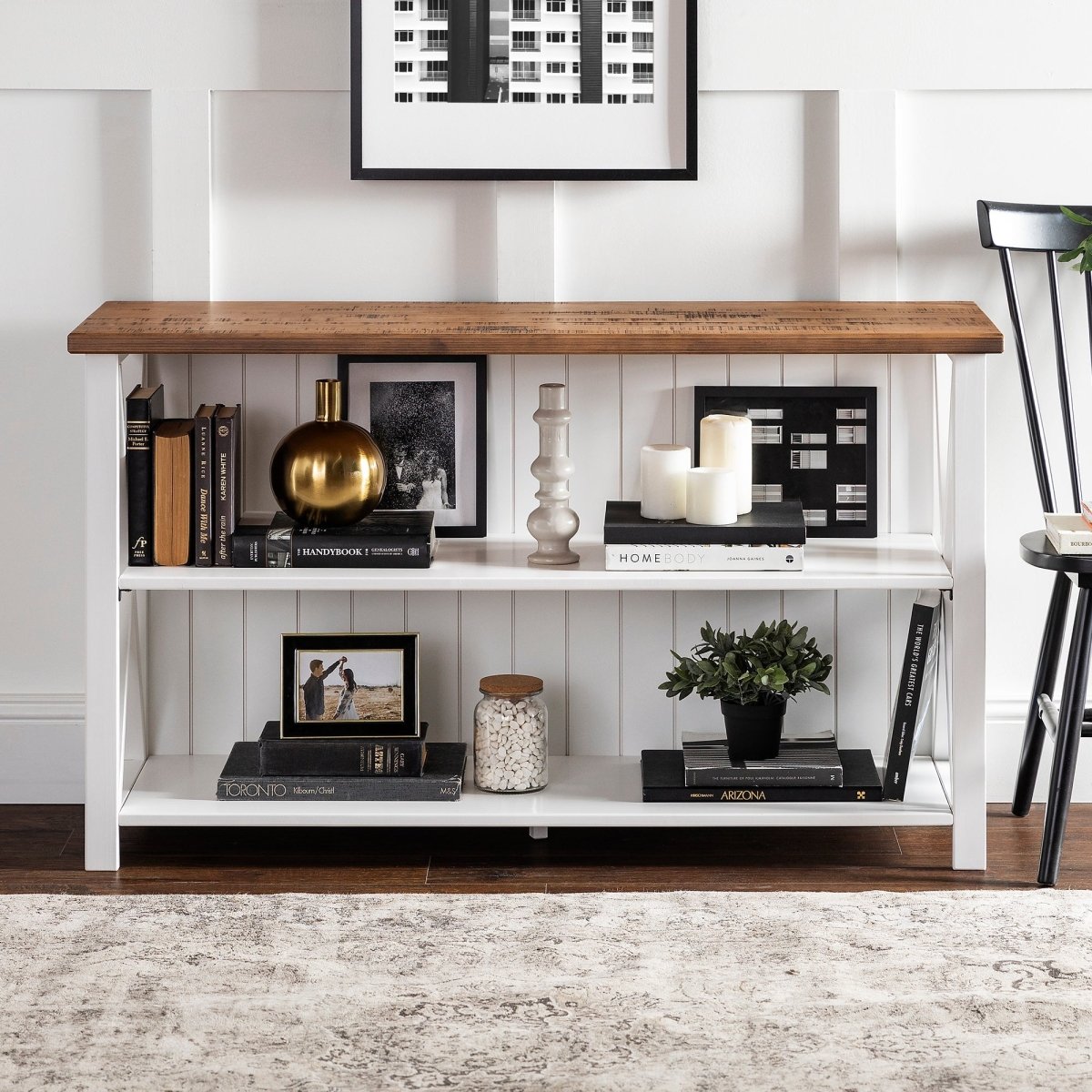 Walker Edison Lucas Farmhouse Shelf - lily & onyx