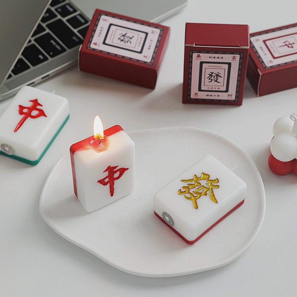 
                      
                        CHOP SUEY CLUB Lucky Mahjong Tile Candles - lily & onyx
                      
                    