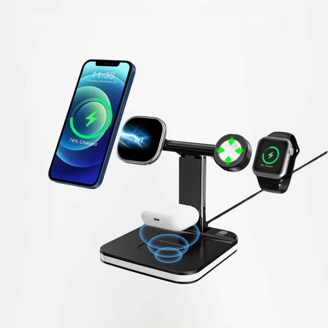 Lumicharge LumiCharge 4 - in - 1 Magnetic Wireless Charging Station with Night Light