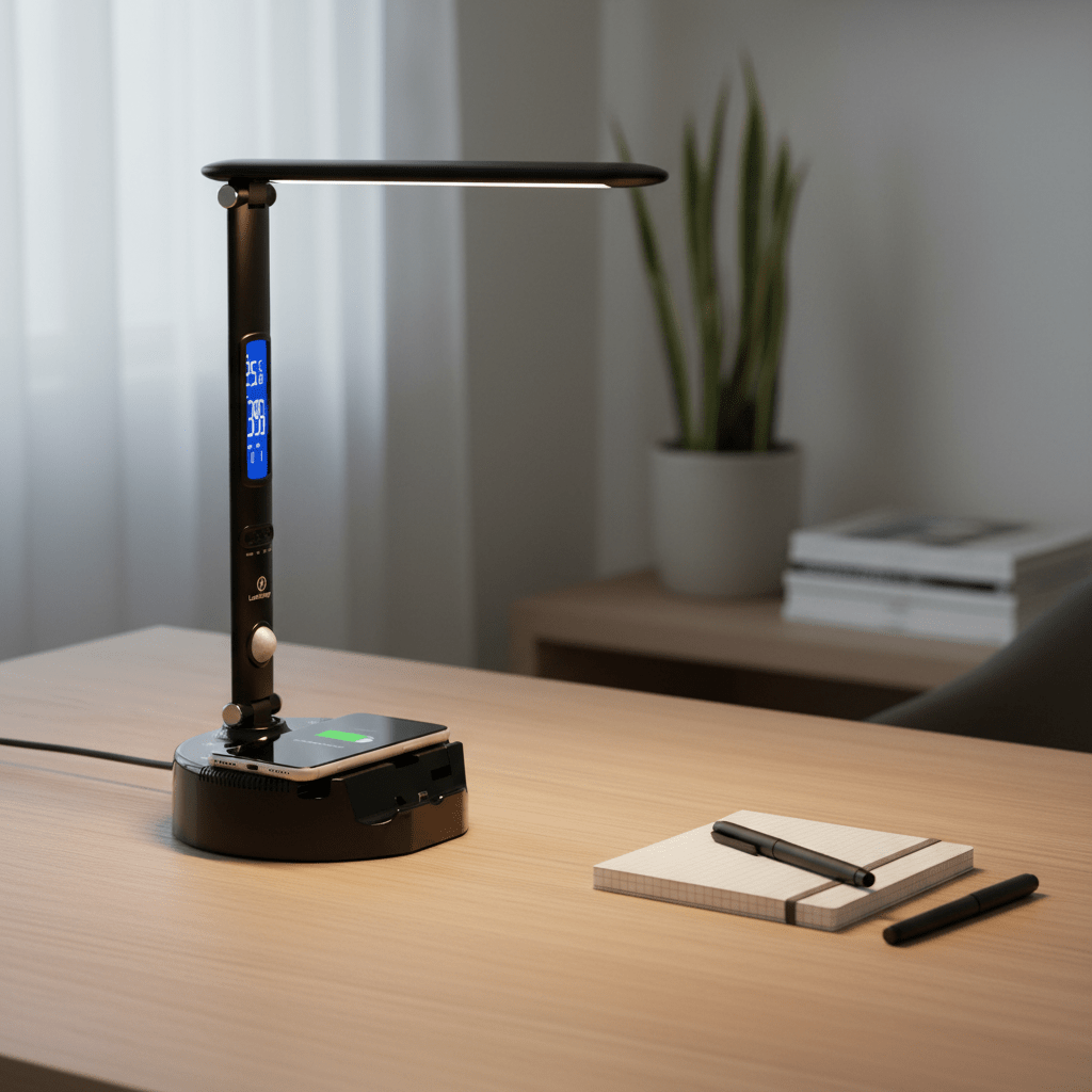 Lumicharge Lumicharge III LED Task Light | Wireless Charger, Bluetooth Speaker & App Control