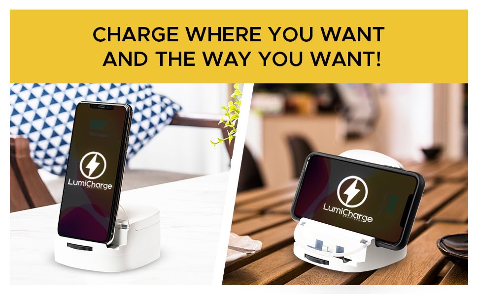 
                      
                        Lumicharge Lumicharge - UD | iPhone 15, 14, 13, 12, X and Android Charger | Adjustable Fast Wireless Charger - lily & onyx
                      
                    