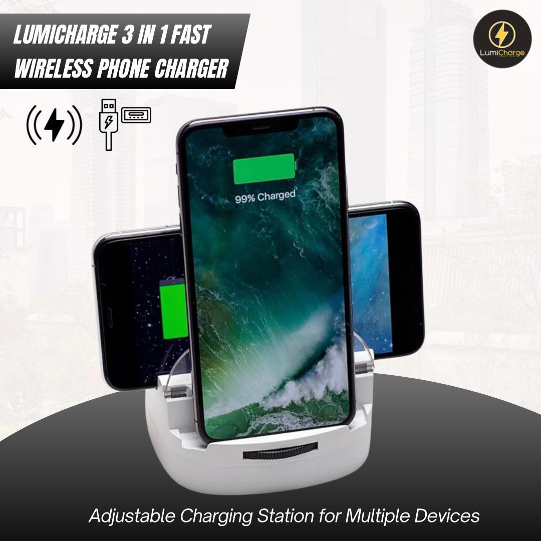 Lumicharge Lumicharge - UD | iPhone 15, 14, 13, 12, X and Android Charger | Adjustable Fast Wireless Charger - lily & onyx