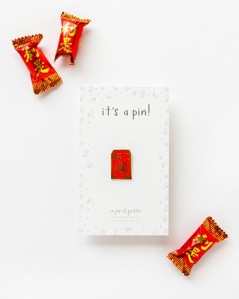 
                      
                        A Jar of Pickles Lunar New Year Lucky Red Envelope Pin - lily & onyx
                      
                    