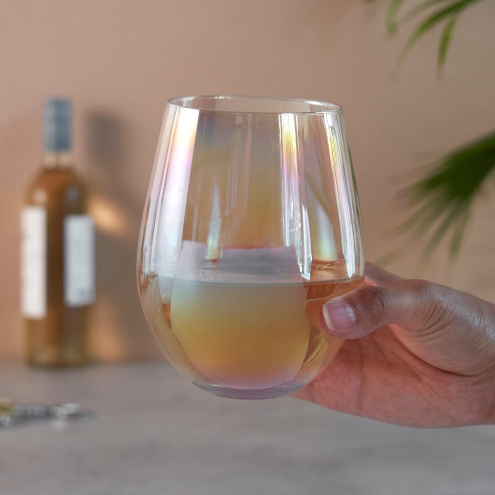 
                      
                        Twine Living Luster Stemless Wine Glasses, Set of 2 - lily & onyx
                      
                    