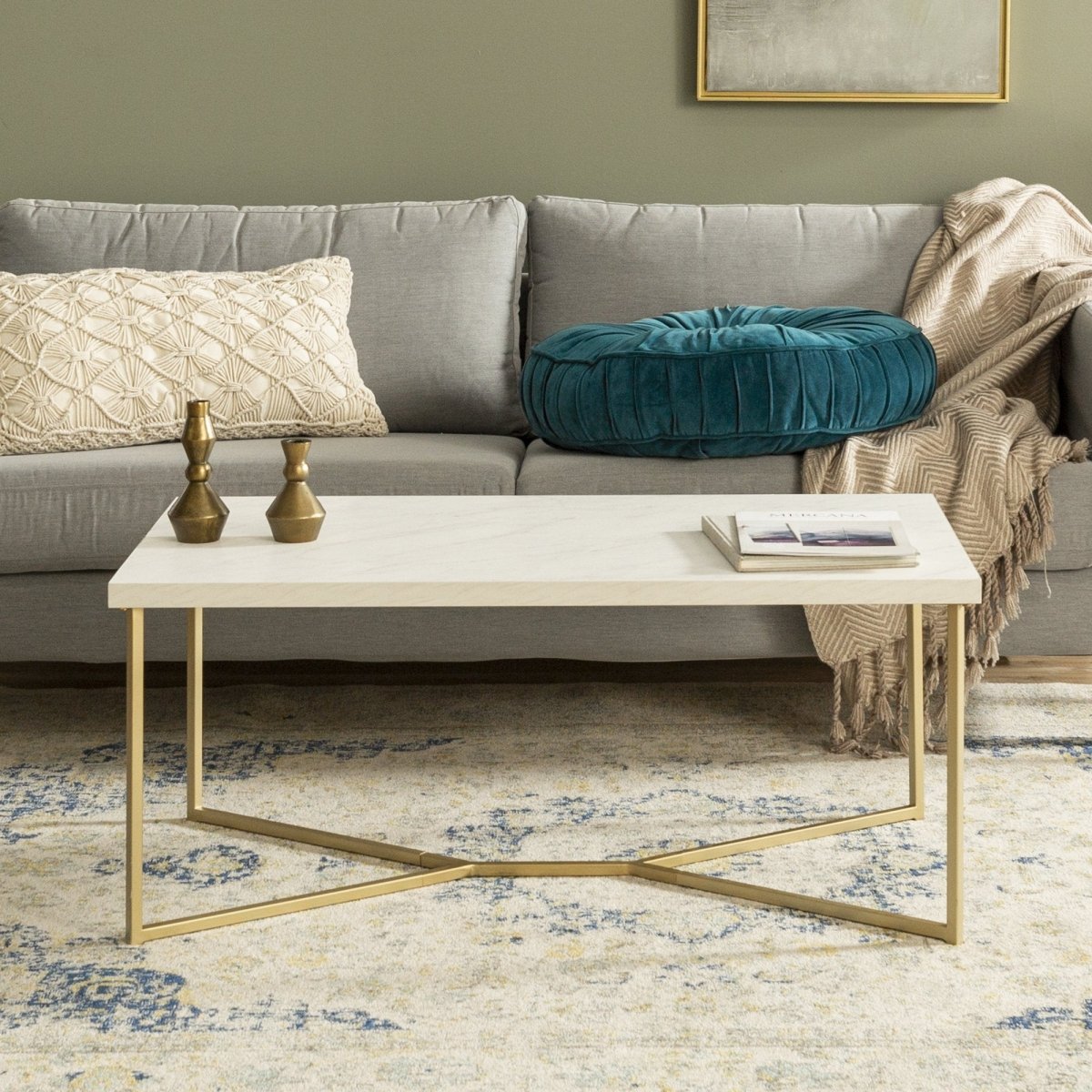 Walker Edison Luxe Coffee Table - lily & onyx