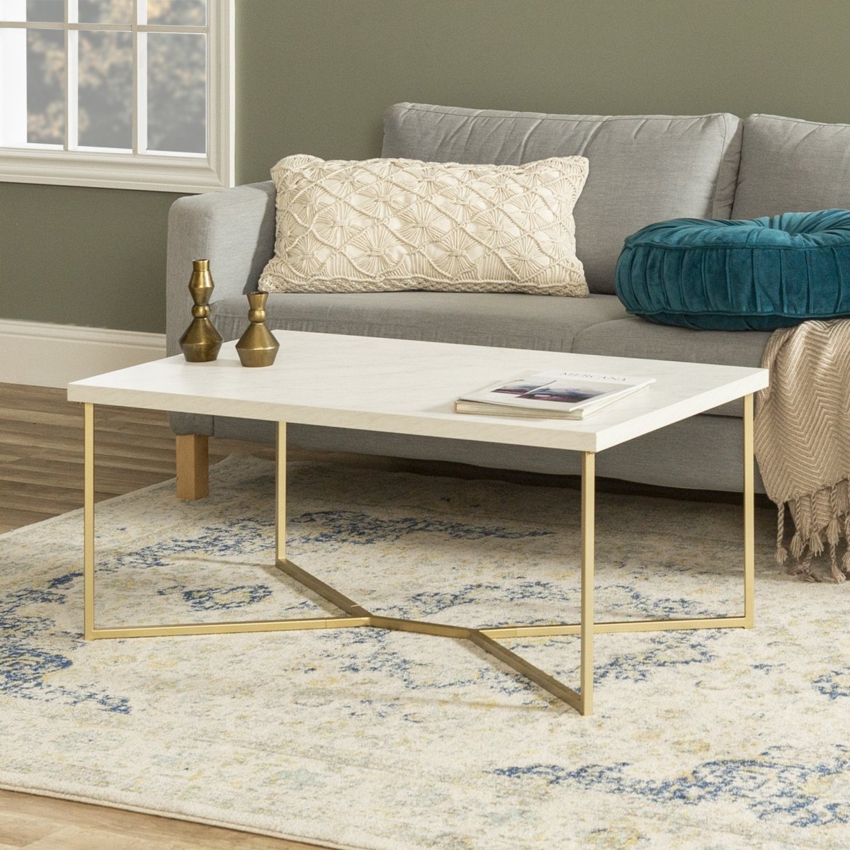 Walker Edison Luxe Coffee Table - lily & onyx