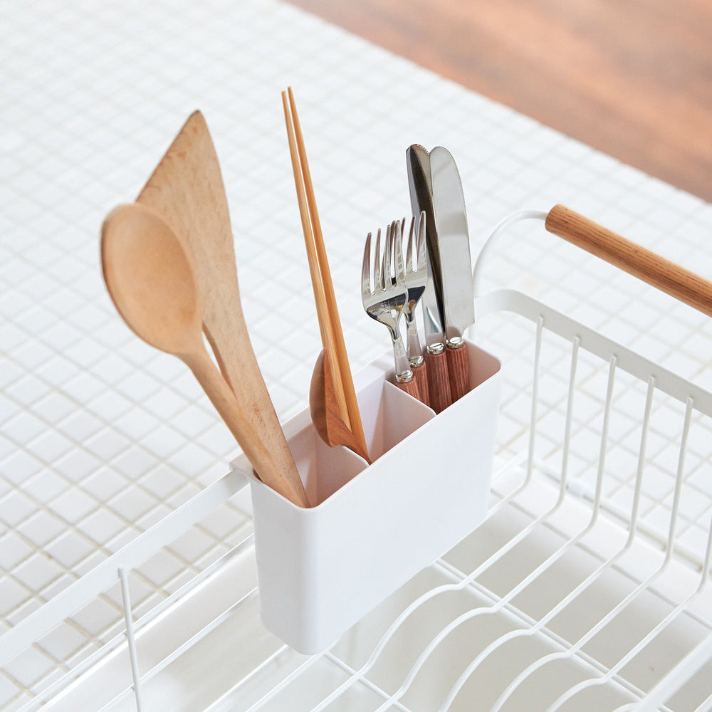 
                      
                        Over-the-Sink Steel Expandable Dish Rack with Wood Handles
                      
                    