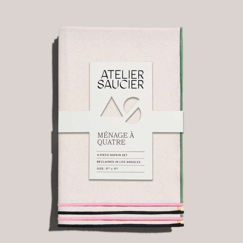 ATELIER SAUCIER Macaw Burlap Napkins | Set of 4 - lily & onyx