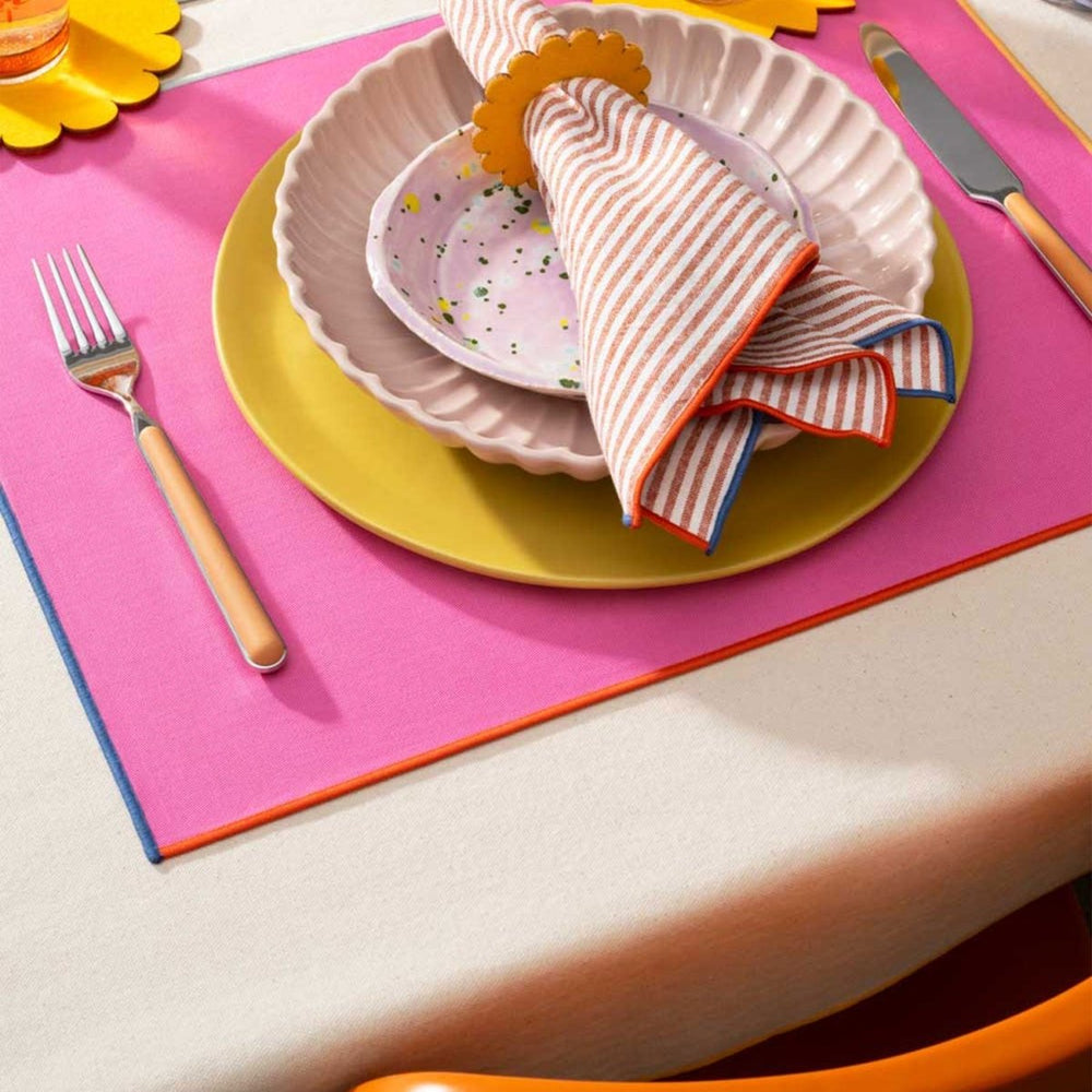ATELIER SAUCIER Macaw Burlap Tablecloth - lily & onyx