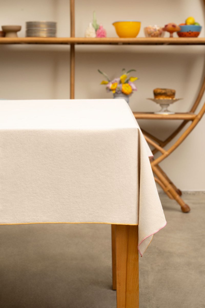 ATELIER SAUCIER Macaw Burlap Tablecloth - lily & onyx