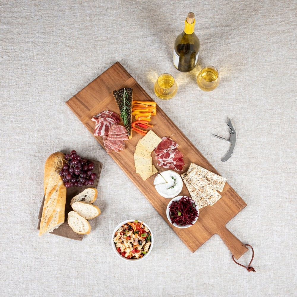 Picnic Time Family of Brands Madera Rectangular Long Charcuterie Board, 29" x 9" - lily & onyx