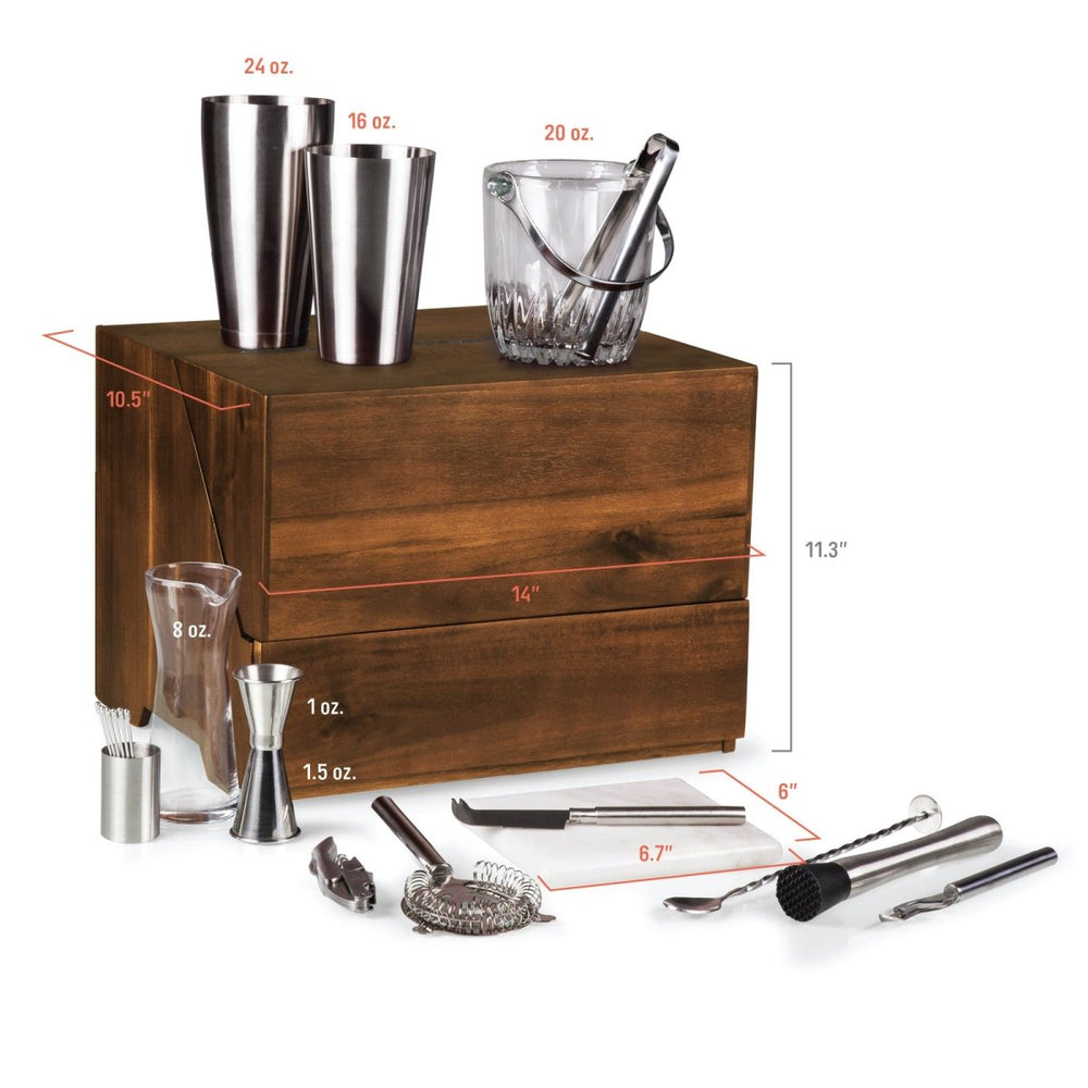 
                      
                        Picnic Time Family of Brands Madison Acacia Tabletop Bar Set - lily & onyx
                      
                    