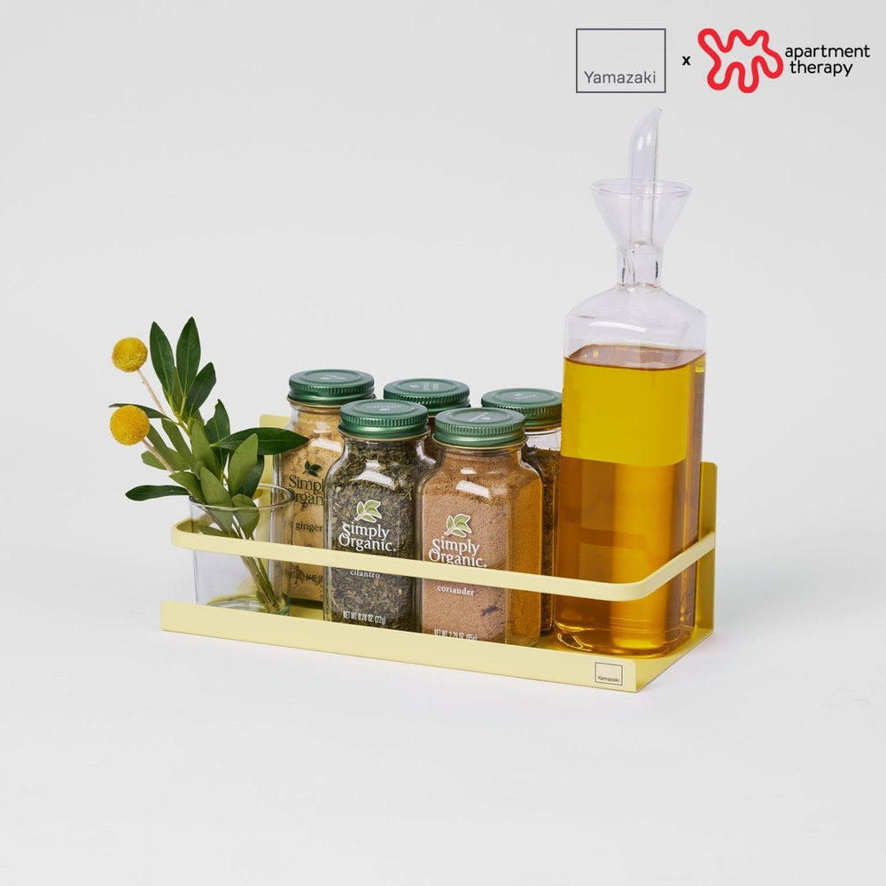 Yamazaki Home Magnetic Steel Storage Caddy, Yellow Pear - lily & onyx