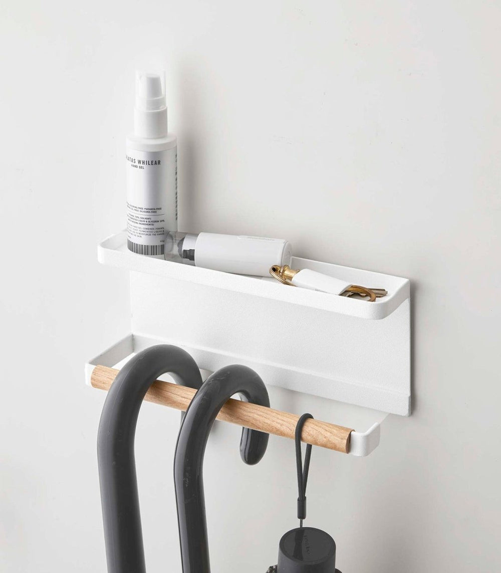 Yamazaki Home Magnetic Steel & Wood Umbrella Holder - lily & onyx