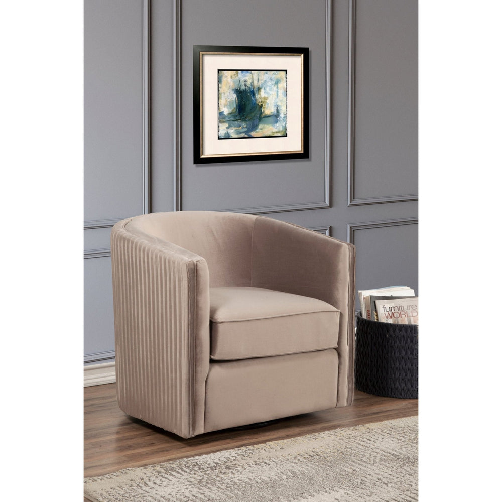 Maison Swivel Chair, Light Gray