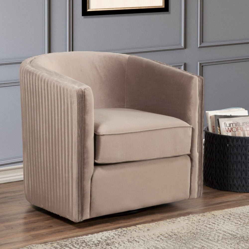 
                      
                        Alpine Furniture Maison Swivel Chair, Light Gray - lily & onyx
                      
                    