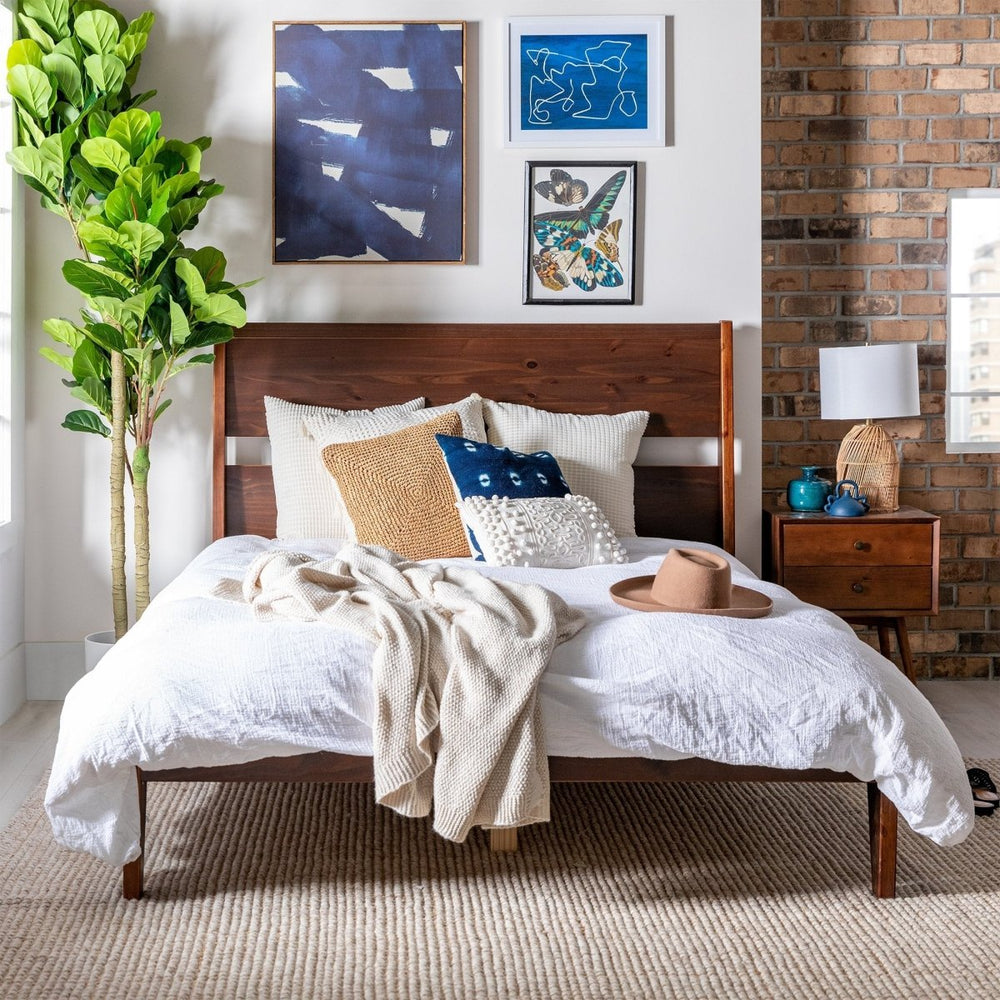 
                      
                        Walker Edison Malyn Solid Wood Modern Platform Bed - lily & onyx
                      
                    