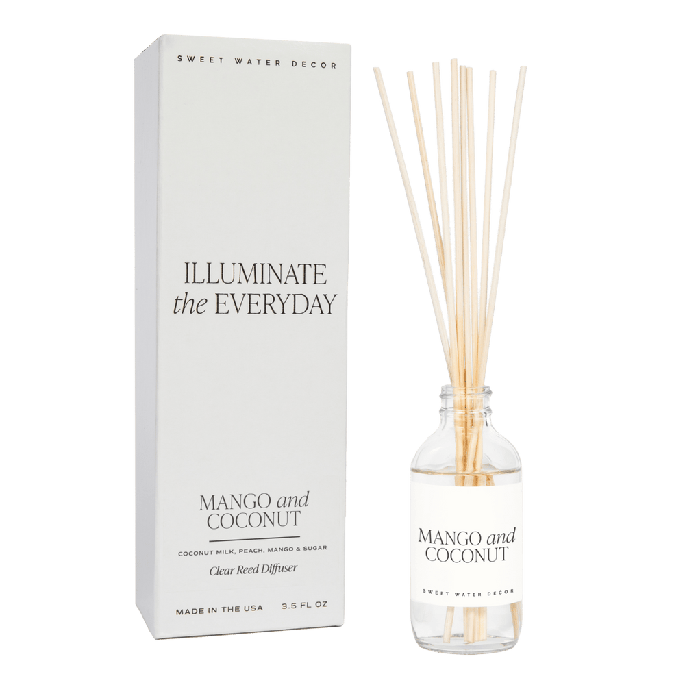 
                      
                        Sweet Water Decor Mango and Coconut Clear Reed Diffuser - lily & onyx
                      
                    