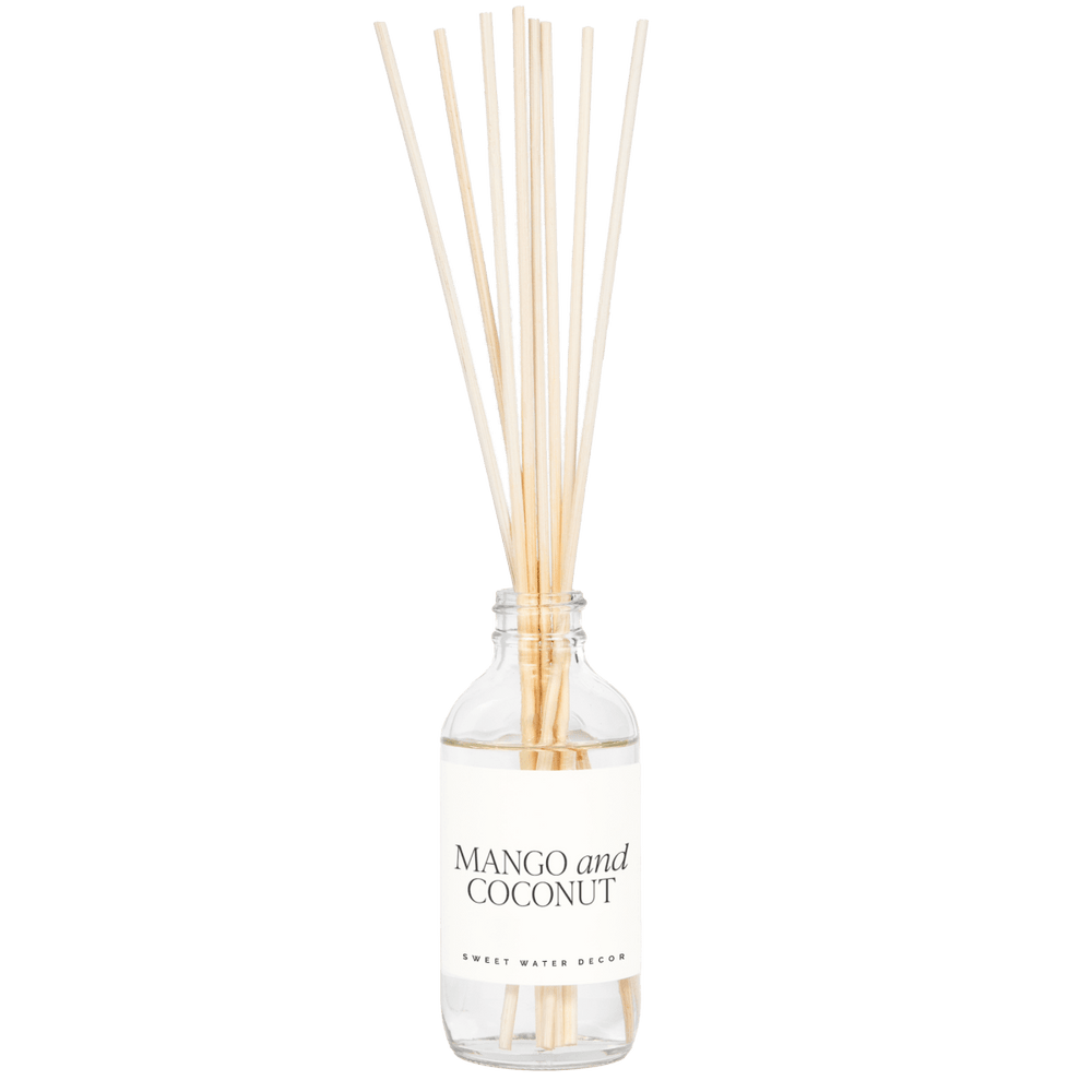 Sweet Water Decor Mango and Coconut Clear Reed Diffuser - lily & onyx