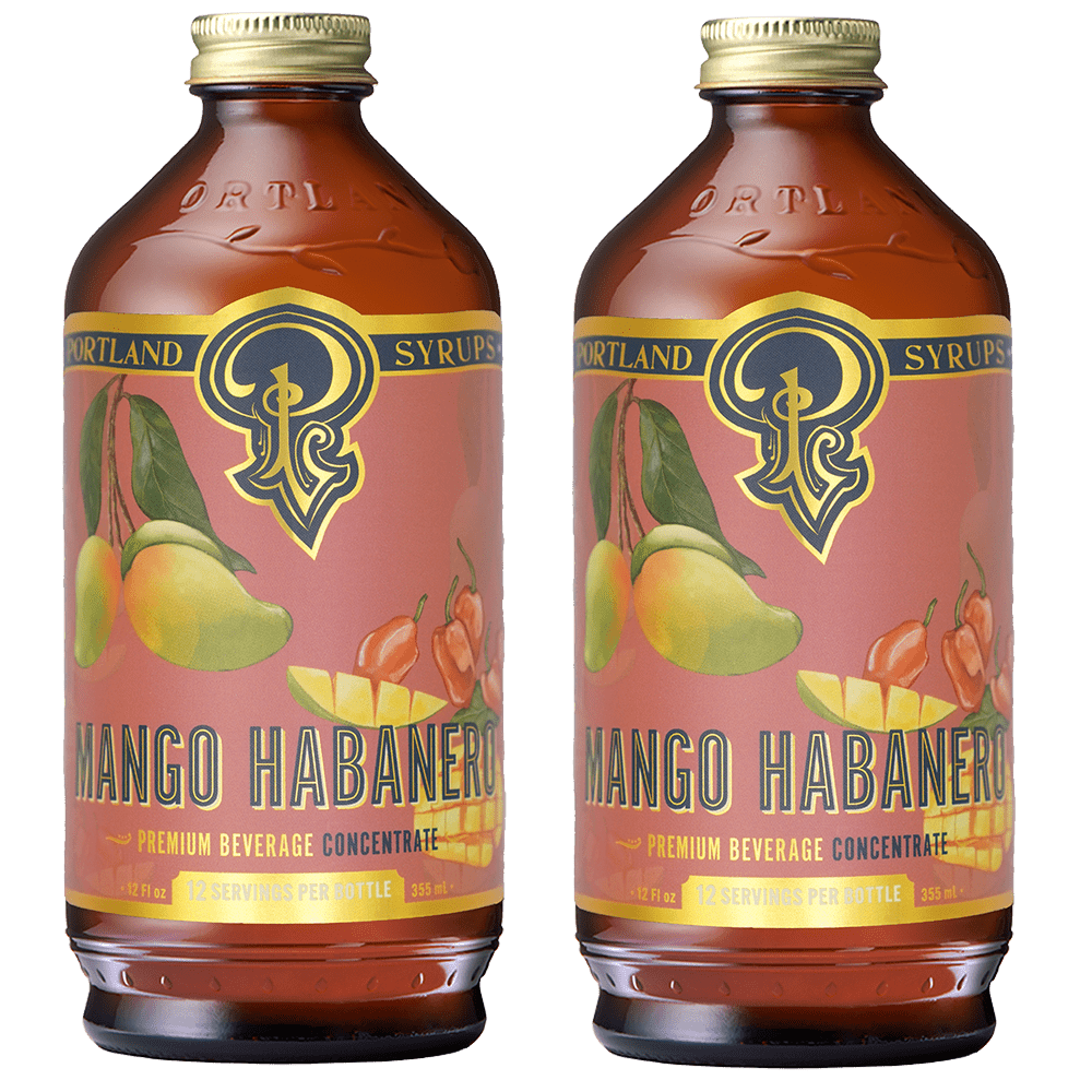 Portland Syrups Mango Habanero Syrup, 2 Pack - lily & onyx