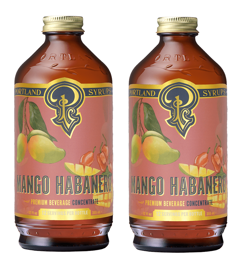 Portland Syrups Mango Habanero Syrup, 2 Pack - lily & onyx