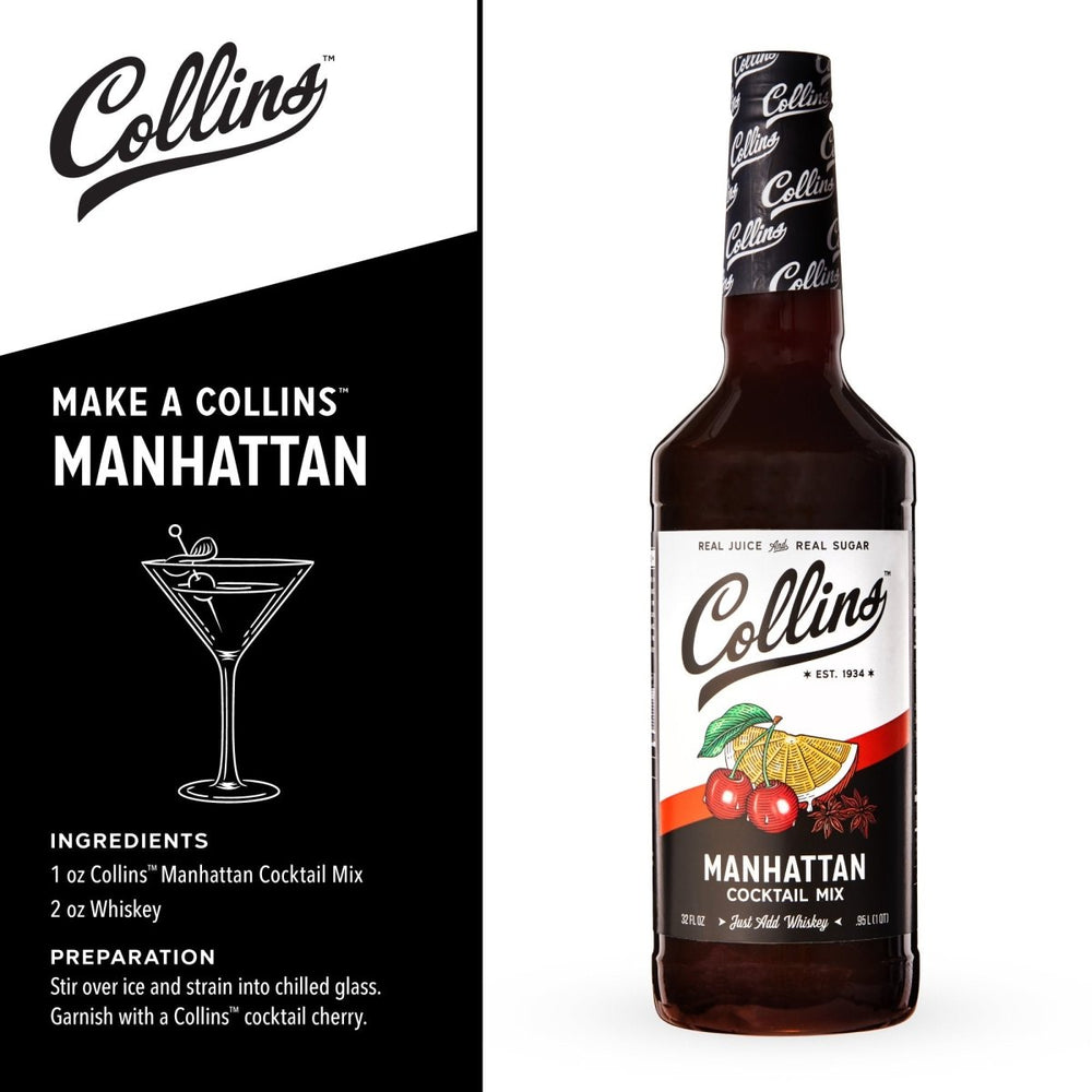 
                      
                        Collins Manhattan Cocktail Mix, 32 oz - lily & onyx
                      
                    