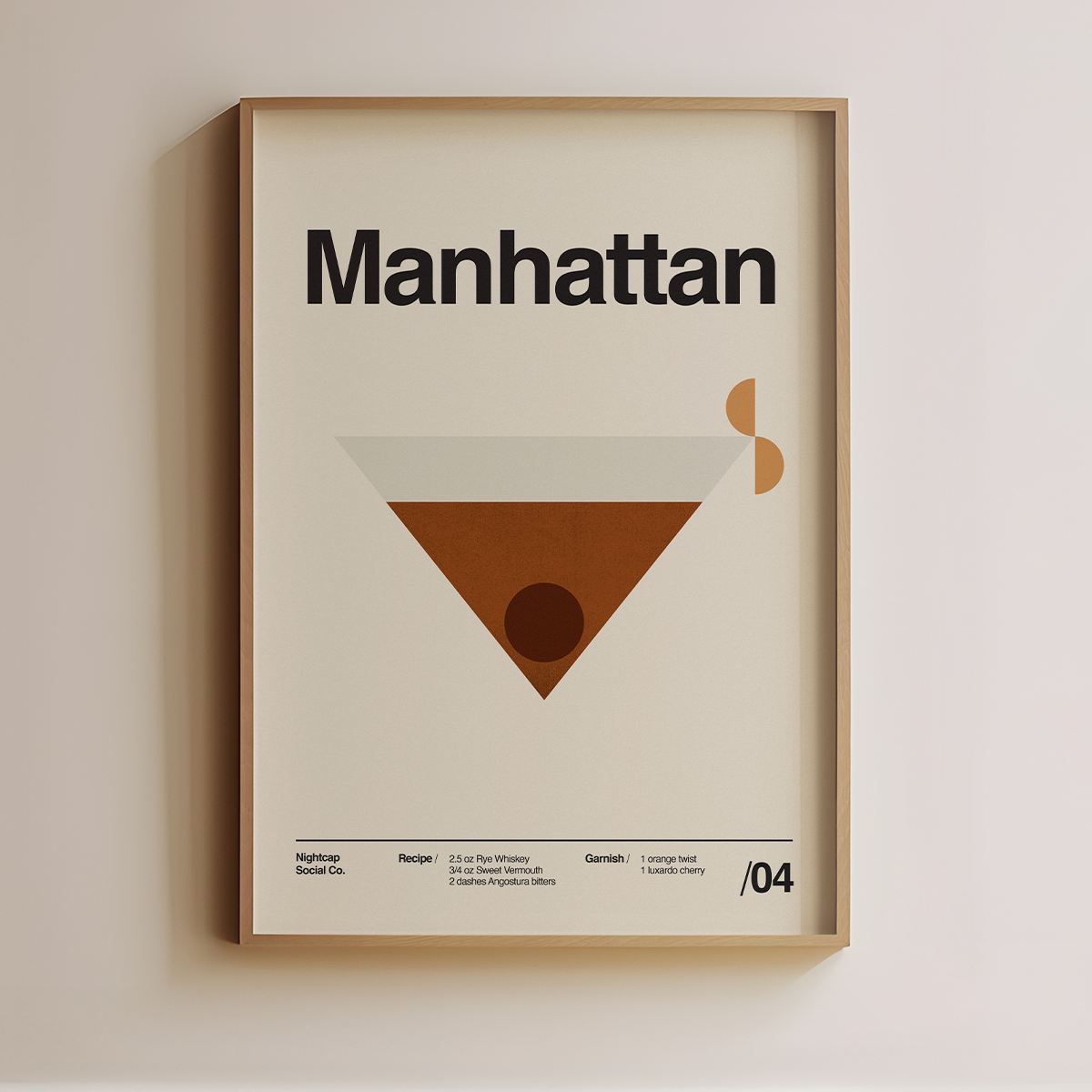 Manhattan - Cocktail Art Print