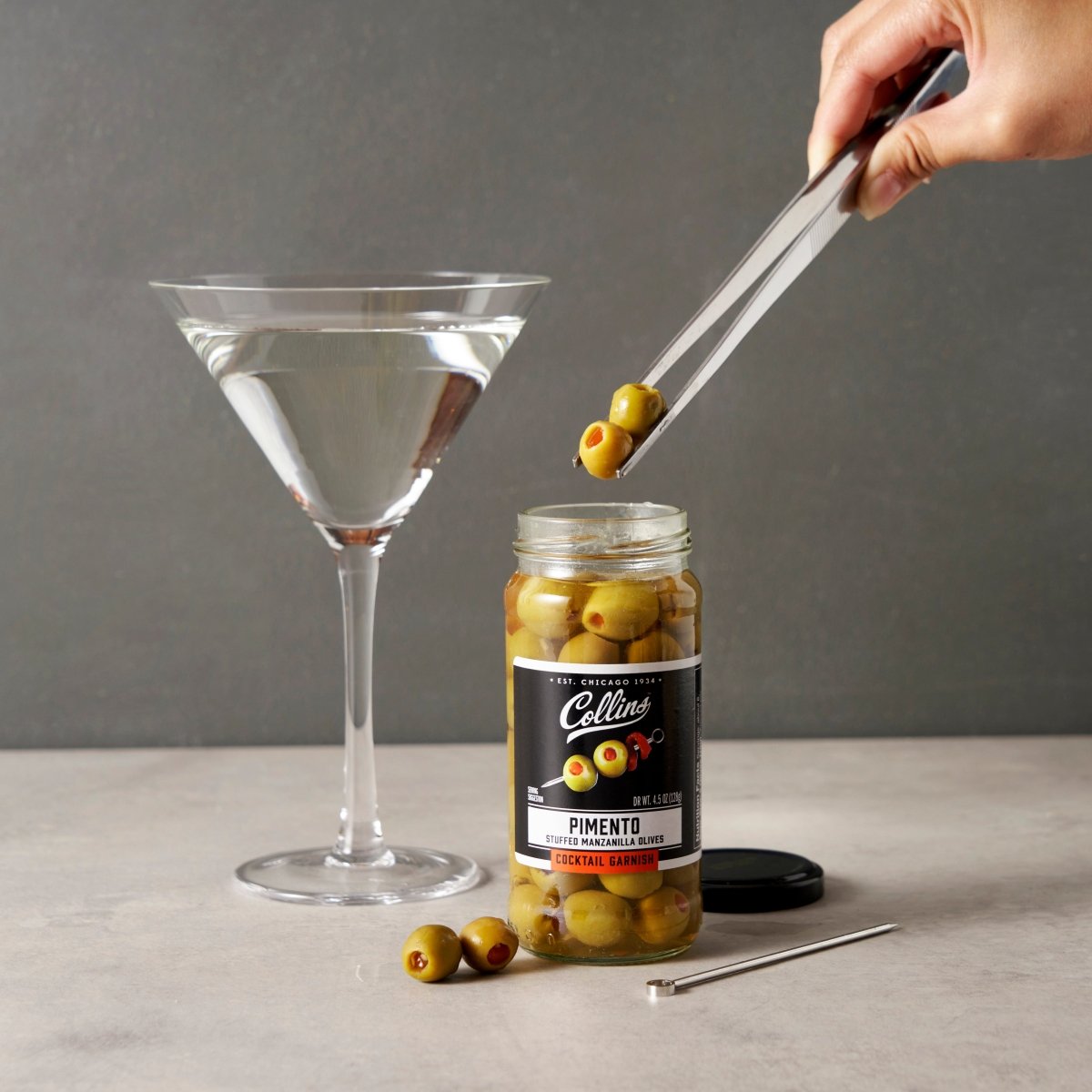 Collins Manzanilla Martini Pimento Olives, 5 oz - lily & onyx