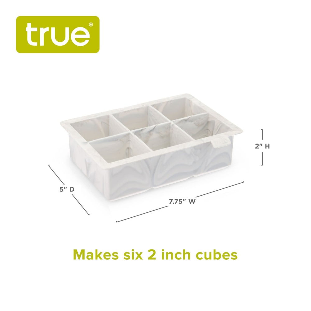 
                      
                        True Marbled 2" Silicone Ice Cube Tray in Marble - lily & onyx
                      
                    